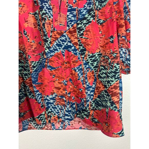 Ulla Johnson Tillie Puff Sleeve Top Flamingo Sz 0 - Picture 5 of 7